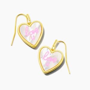 KS Love U Gold Drop Earrings